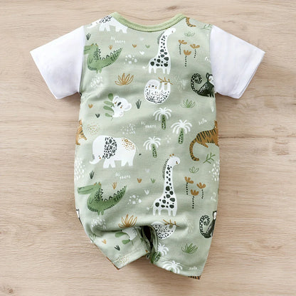 Two-Piece Bodysuit with Short Sleeves
