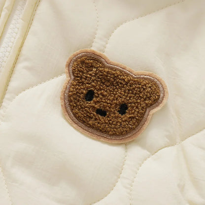 Baby Winter Romper with Bear Ears