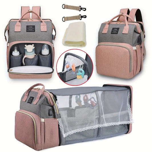 3-in-1 Baby Diaper Bag Backpack