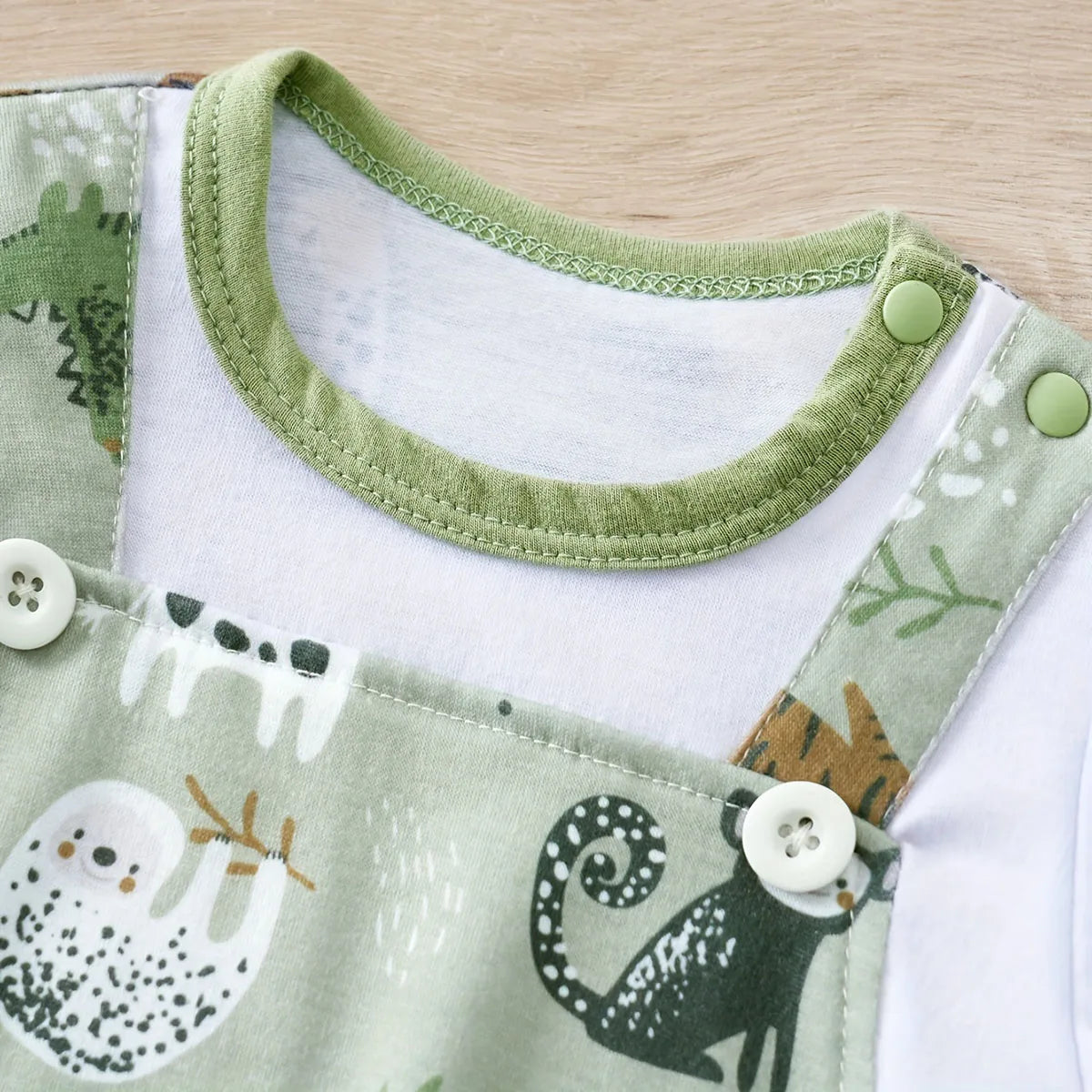 Two-Piece Bodysuit with Short Sleeves